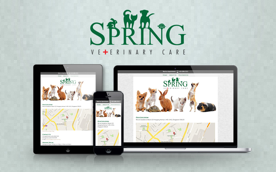 Responsive Website Design: Spring Veterinary